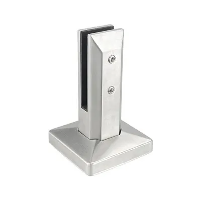 Na podlahu namontovaný štvorcový nastaviteľný sklenený nástavec